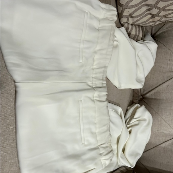 White Drawstring Pants - Picture 4 of 4